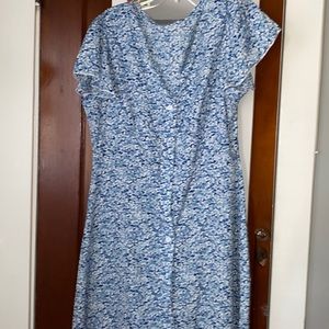 Blue floral dress
